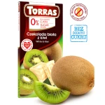 Czekolada biała z kiwi bez dodatku cukru i bez glutenu 75g TORRAS