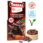 Czekolada gorzka z ziarnami kakao bez dodatku cukru i bez glutenu 75g TORRAS