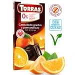 Czekolada gorzka z pomarańczą bez dodatku cukru i bez glutenu 75g TORRAS
