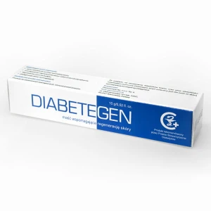 DIABETEGEN 15g ze srebrem, maść wspomagająca regenerację skóry po wkłuciach