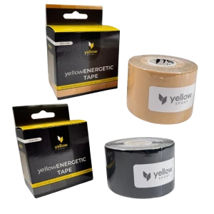 Nylonowa taśma do kinesiotapingu yellowENERGETIC TAPE 5 cm x 5 m