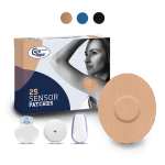 Plastry ochronne na sensor CGM do monitorowania glikemii CureTape Sensor Patches, 25 szt.