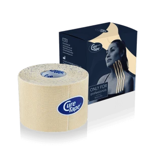 Hipoalergiczna taśma do kinesiotapingu CureTape® GENTLE Jasnobeżowy 5cm x 5m 