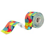 Taśma do kinesiotapingu yellowTAPE - tęczowy abstrakt, 5cm x 5m 