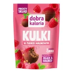 Dobra Kaloria Kulki owocowo-orzechowe w pudrze malinowym bez dodatku cukru 65g