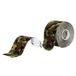 Taśma do kinesiotapingu yellowTAPE - zielona moro, 5cm x 5m